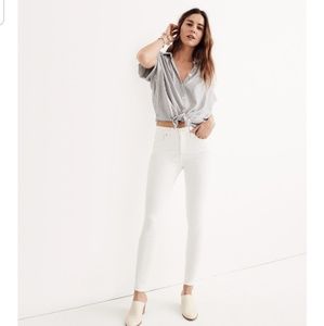 Madewell NEW W/ TAGS White Skinny Jeans
